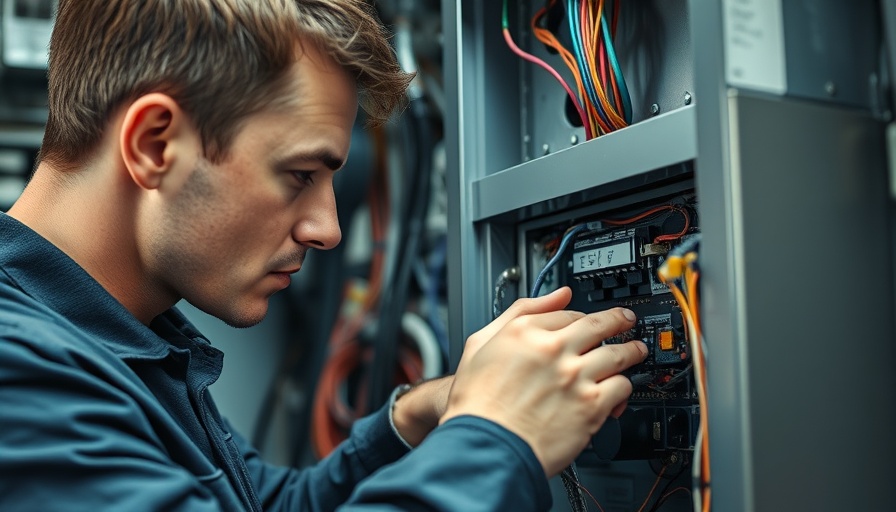 Technician inspecting furnace circuit board for replacement costs 2025.