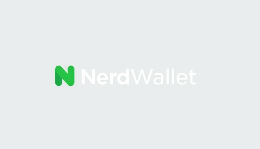 NerdWallet logo in green shades on gray background
