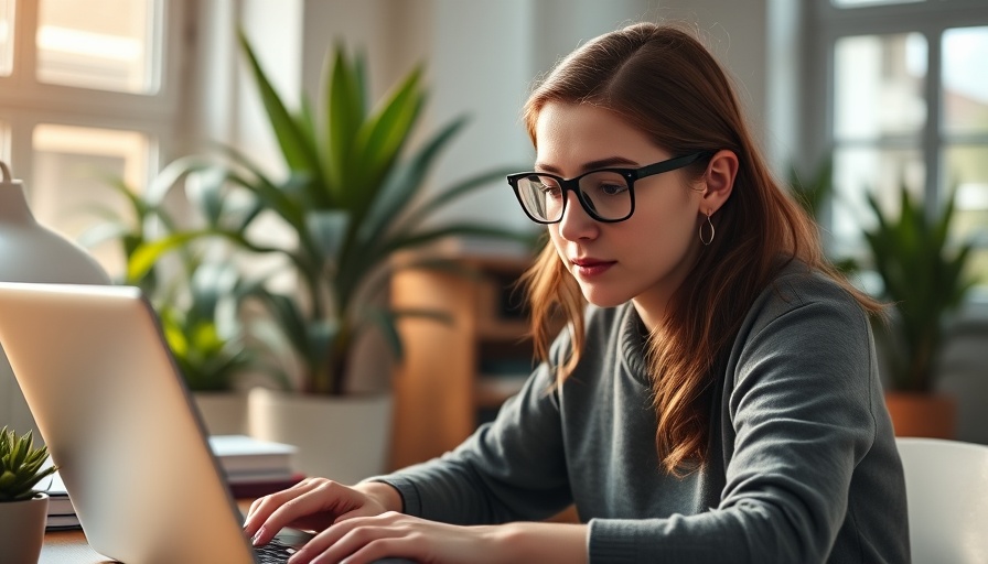 Focused woman researching easiest business loan to get approved for on laptop.