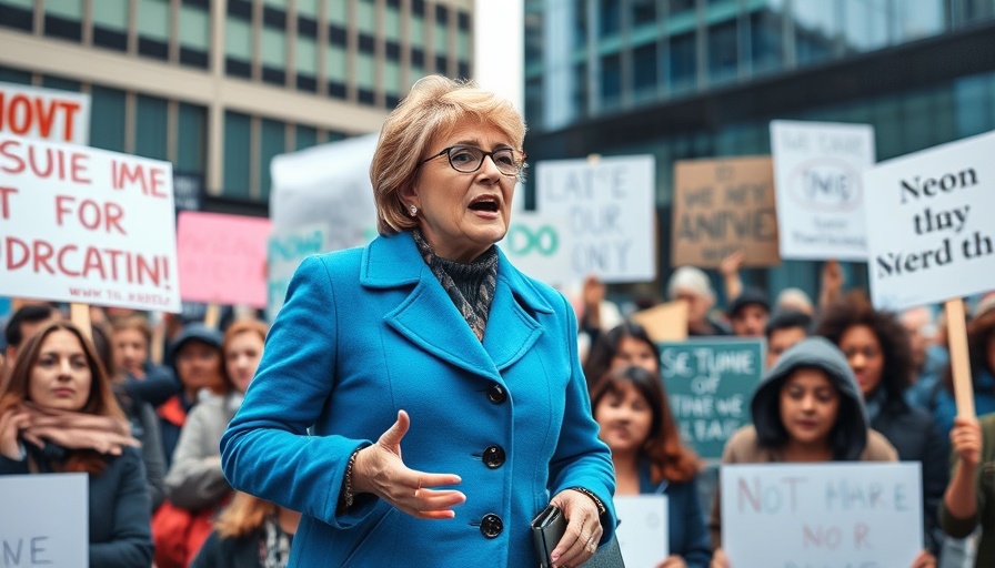 Crowd protesting CFPB status update for small businesses