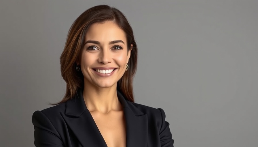 Confident woman in a black blazer smiling, investing in yourself for business success.