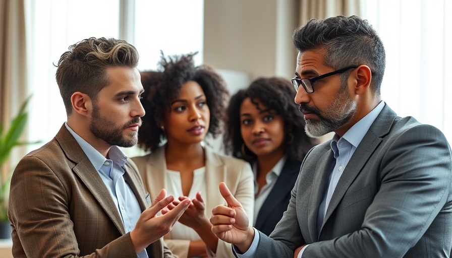 Professionals discussing Family Office Wealth Management in a modern office.