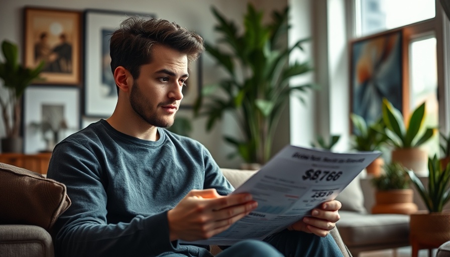 Young man studying financial documents on Fed rate cut student loans.
