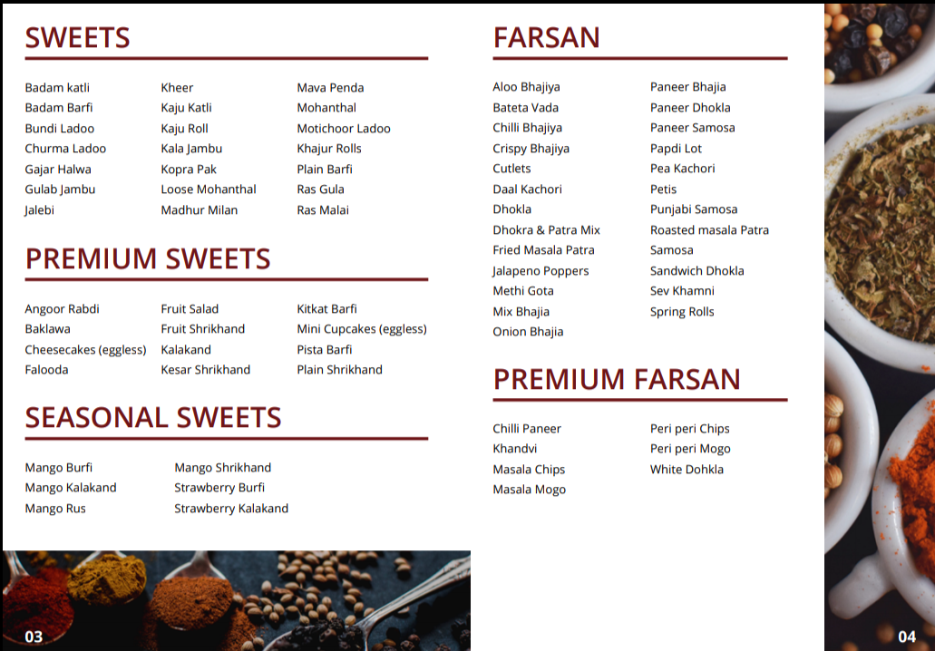 Jalsa Foods Brochure