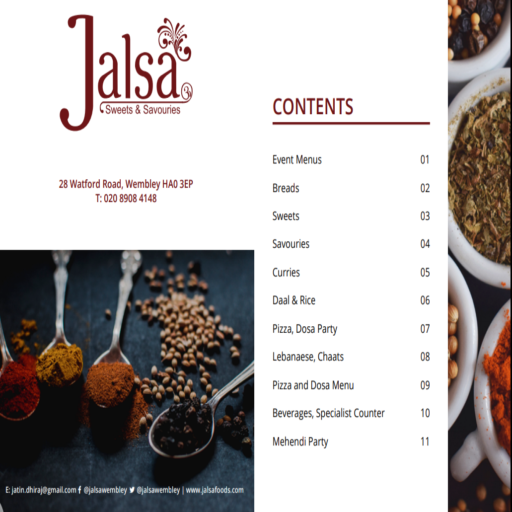 Jalsa Foods Brochure