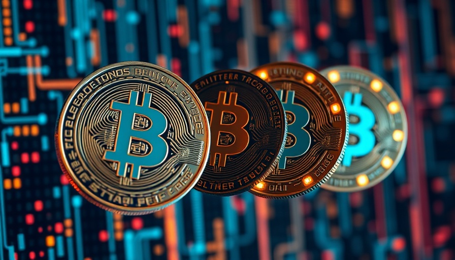 Futuristic coins representing Mutuum Finance (MUTM) investment opportunities