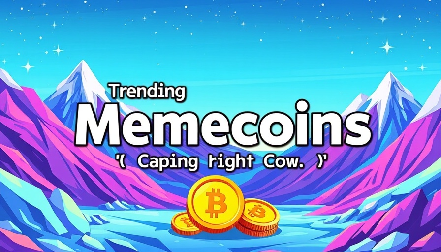 Trending meme coins to buy now in a snowy cartoon setting.