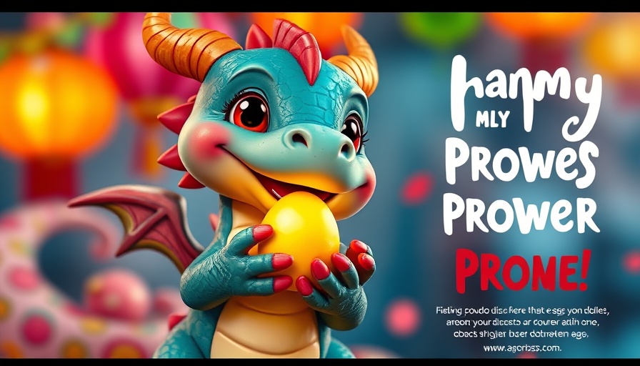 Meme coins ROI potential sign with cute dragon cartoon.