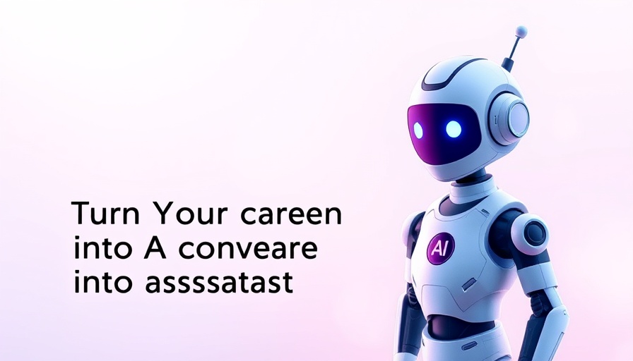 AI recruitment chatbot interface on a promotional banner.