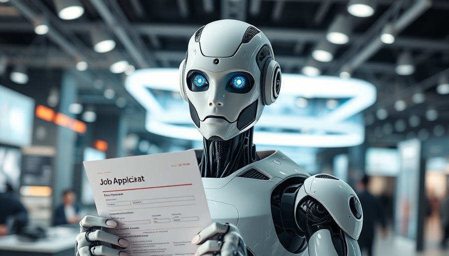 Futuristic humanoid robot showcasing AI impact on middle-class jobs.
