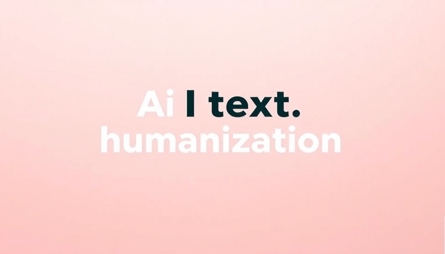 AI Content Humanizers advertisement with text and gradient background