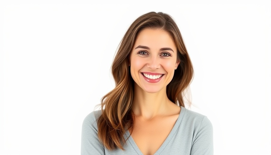 Smiling woman posing casually, AI job hunting strategies concept