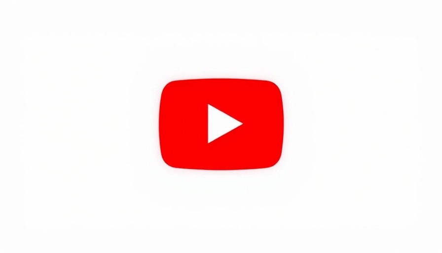 YouTube logo graphic design on a white background