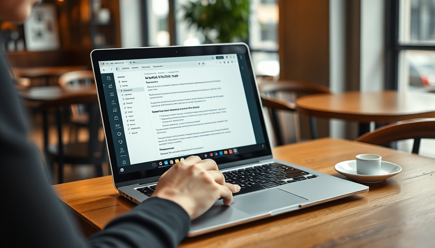 AI writing tools enhance readability on laptop interface.