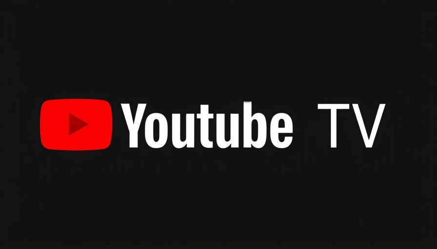 YouTube TV logo on dark background