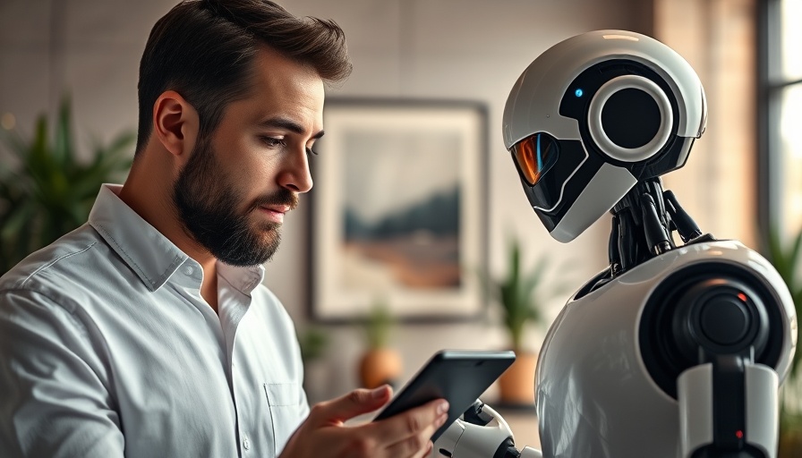Agentic AI in job searching, man and robot collaborating.