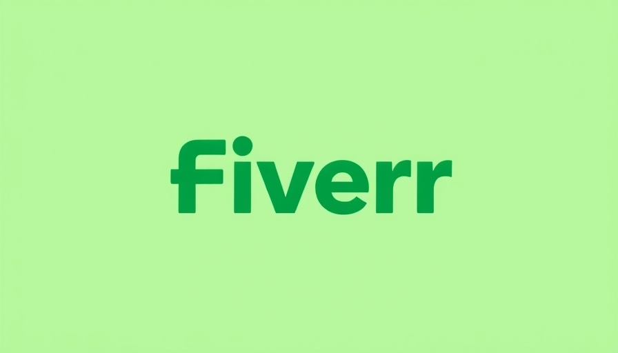 Fiverr logo on a green background related to AI replacing jobs.