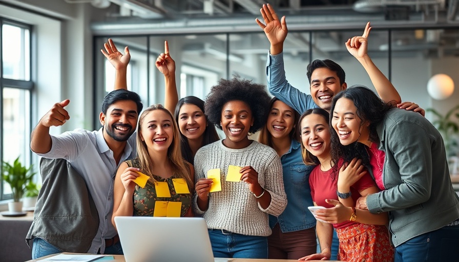 Diverse team celebrating success, exemplifying jobs that cannot be replaced by AI.