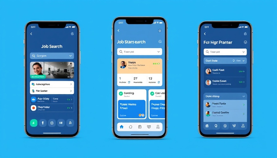 LinkedIn AI job discovery tools on smartphone screens showing job search interface.