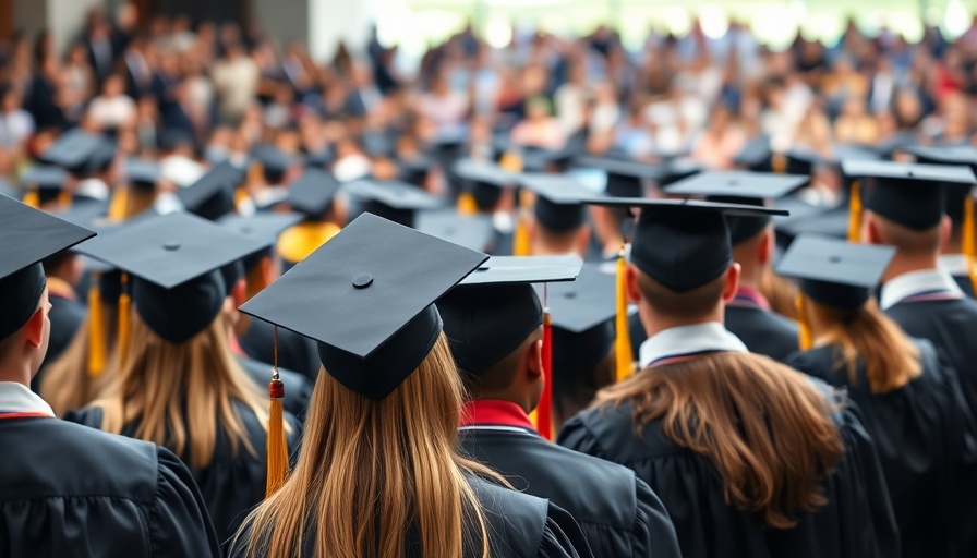 Graduates at a ceremony representing AI job market for new graduates.