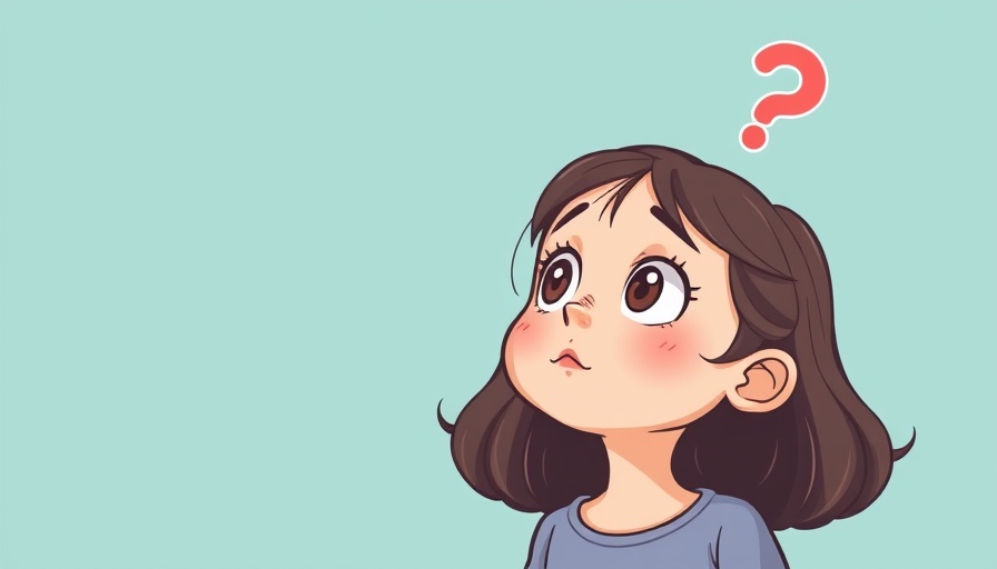 Curious young girl with thought bubbles for AI detection idioms.