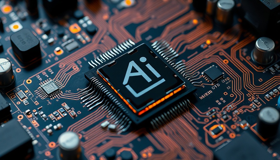 Intricate AI chip on circuit board symbolizes AI exposure jobs.