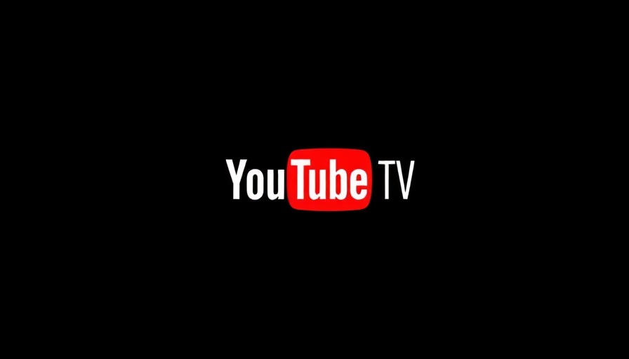 YouTube TV logo displayed on a dark background
