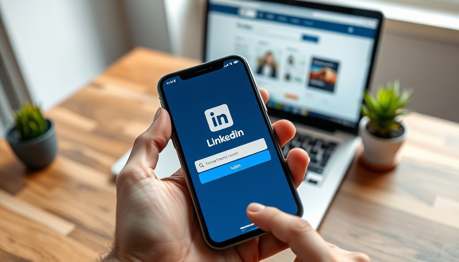 LinkedIn AI job search tool interface on phone and laptop.
