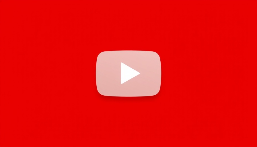 Vibrant YouTube play button on red background.