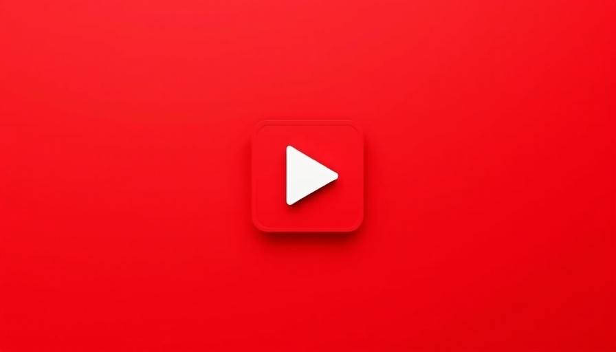 Minimalistic red background with white play button, AI Detection Tools Comparison