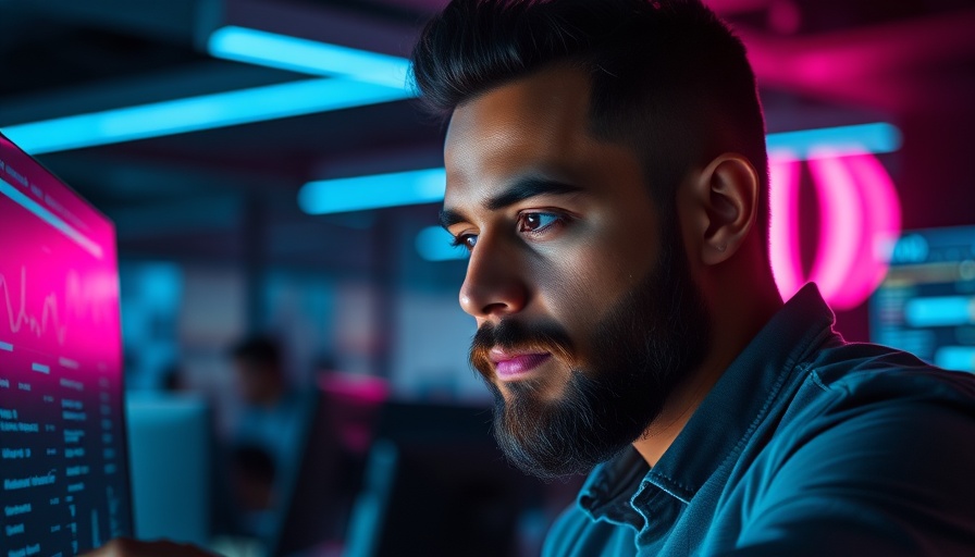 Focused professional analyzing data, AI detection across languages.