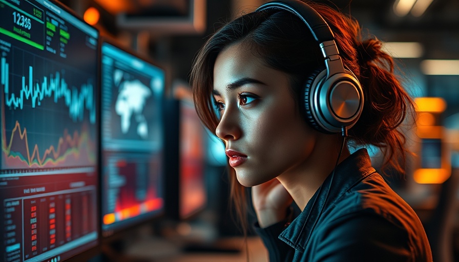 AI detection scores analysis on screen displayed by woman