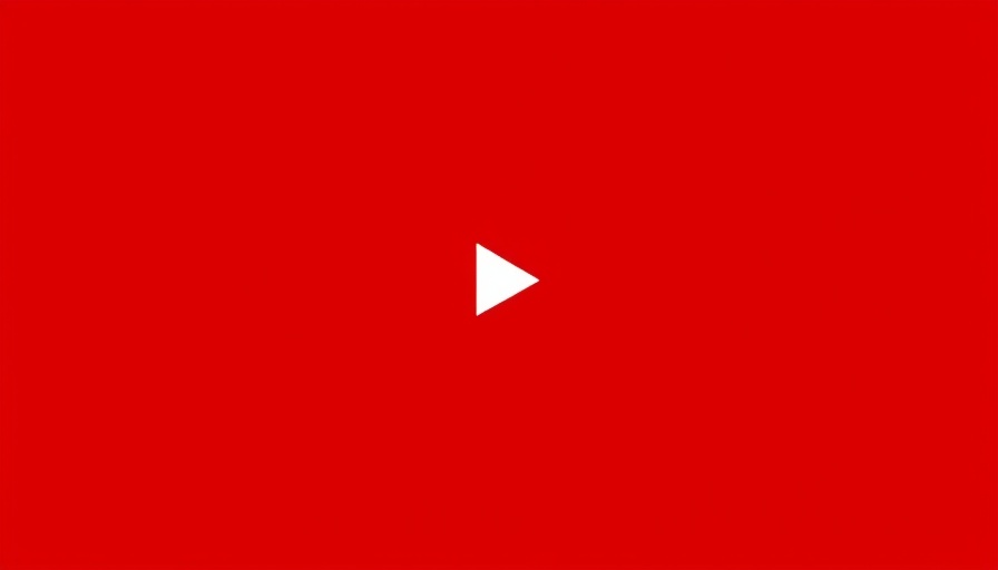 YouTube play button logo on a red background.