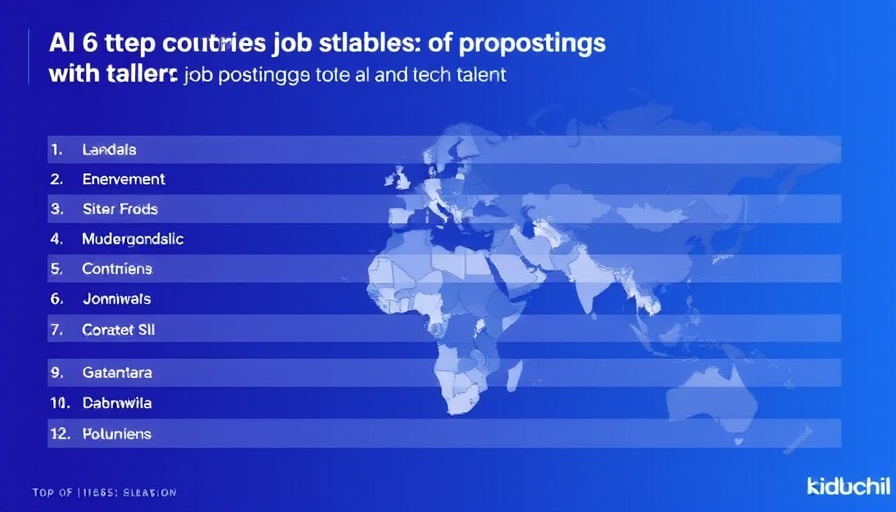 Top 6 countries with the highest number of job postings for AI tech talent