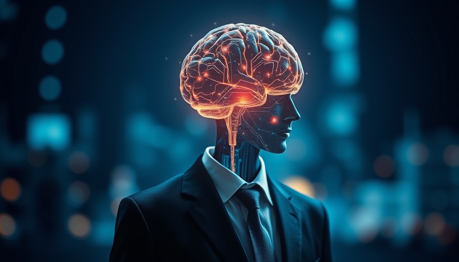 AI jobs in Florida concept with abstract digital brain.