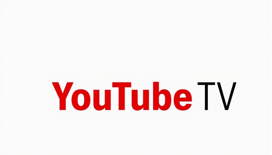 Flat-design YouTube TV logo with bold text.