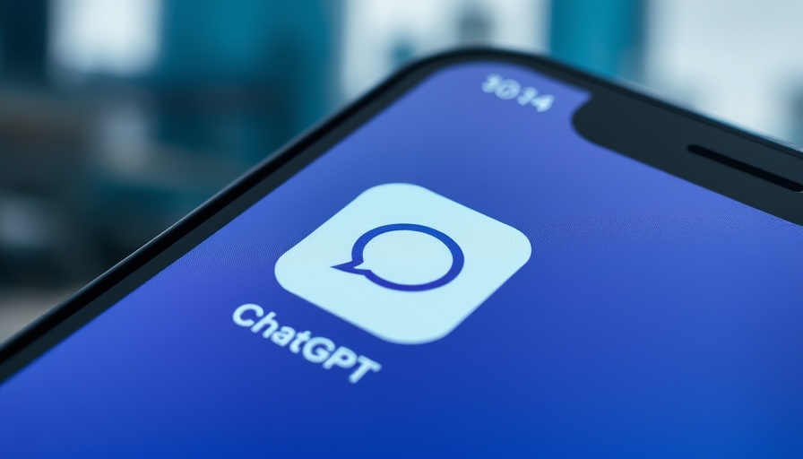 Close-up of ChatGPT app icon on phone screen; AI use risks.