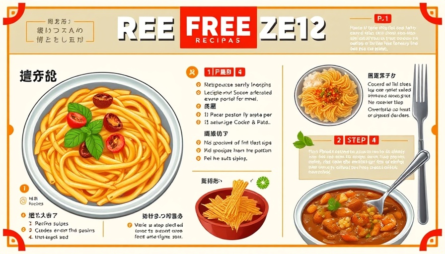 AI Recipes Identification: Vibrant recipe infographic comparing human vs AI instructions.