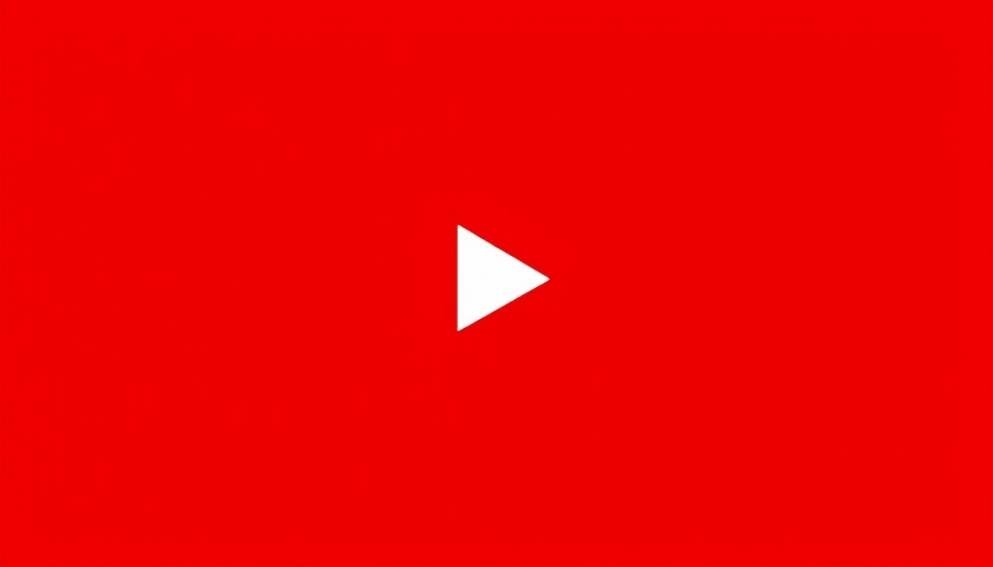 YouTube logo with red background and white play button.