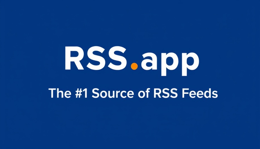 Blue digital banner with RSS symbol for crypto enthusiasts