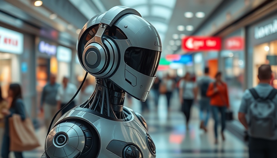 Deezer AI Detection Tool depicted with a futuristic robot wearing headphones.