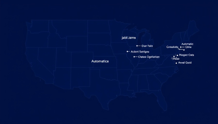 Jabil's US locations map highlighting automation expertise.