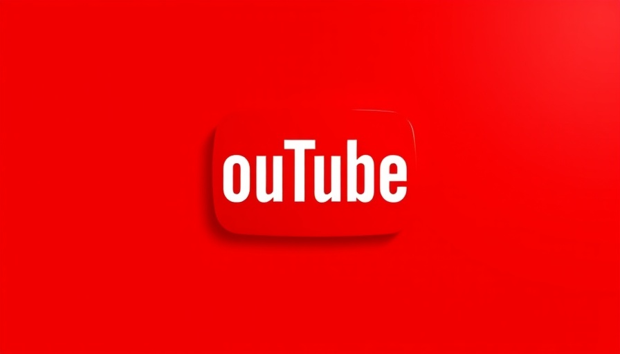 YouTube logo icon on a red background