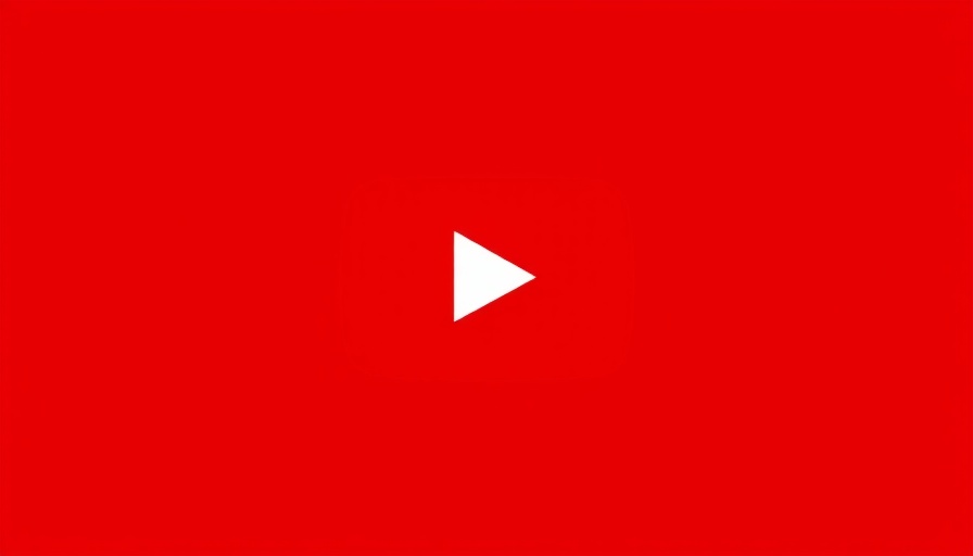 YouTube logo on a red background.