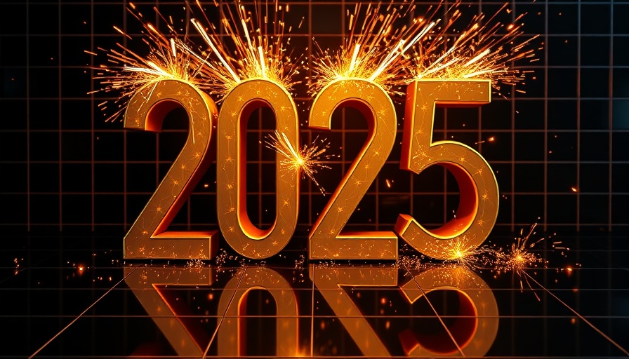 Futuristic 2025 with sparks, AI writing tool Blogify.ai theme.