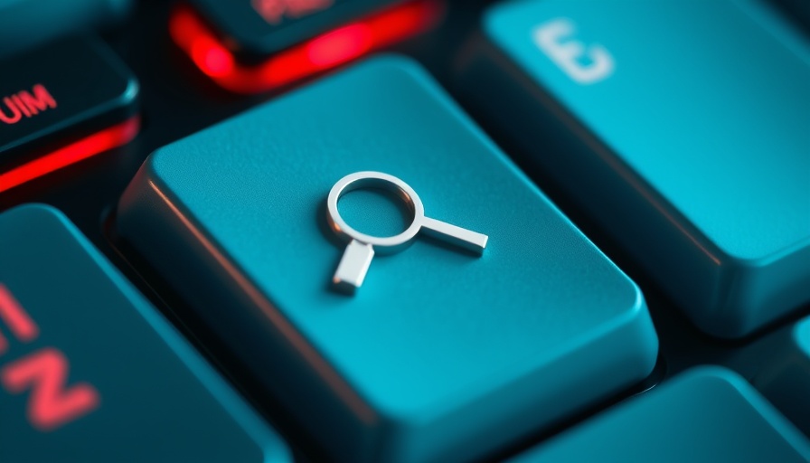 AI content detectors 100% accuracy symbolized by a magnifying glass on keyboard key.