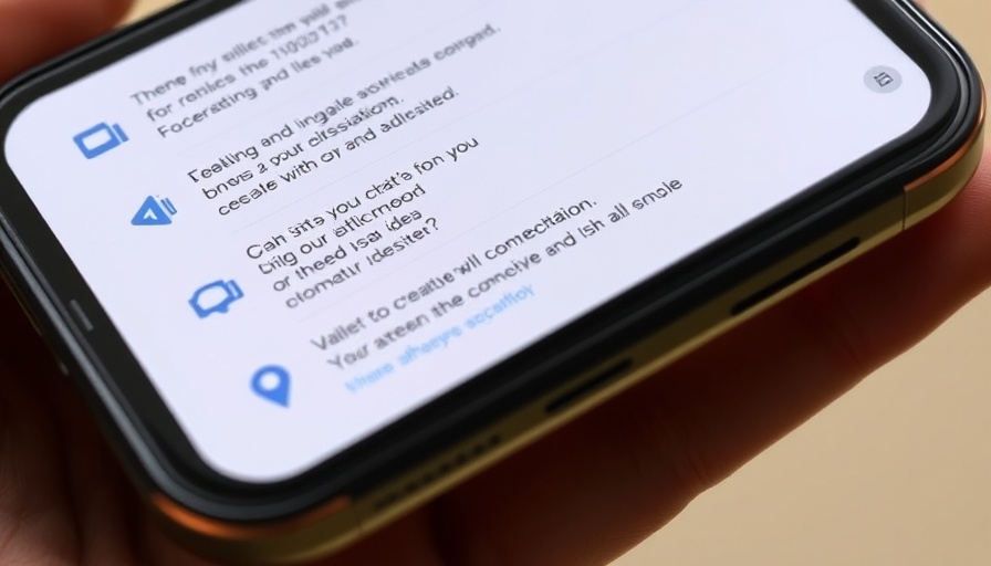 Close-up of a phone displaying AI writing tools interface.