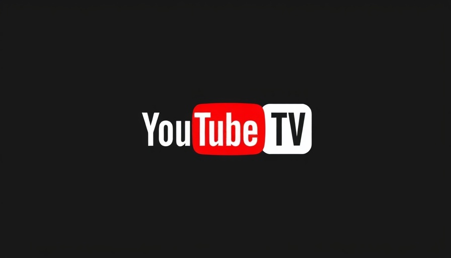 YouTube TV logo in bold red and white design.