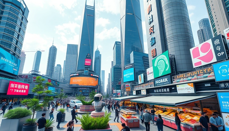 Futuristic cityscape illustrating AI job creation in India