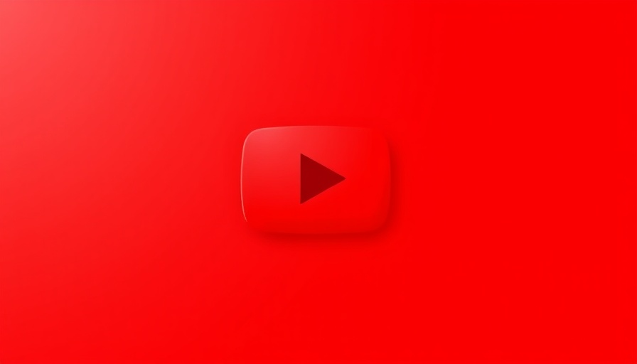 YouTube logo on a red background